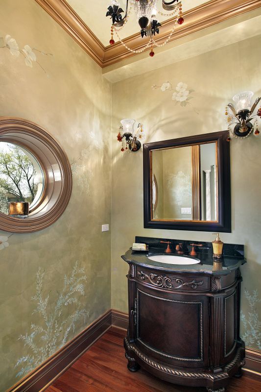 Elegant Bathroom Murals